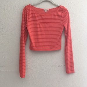 Gianni bini coral crop top